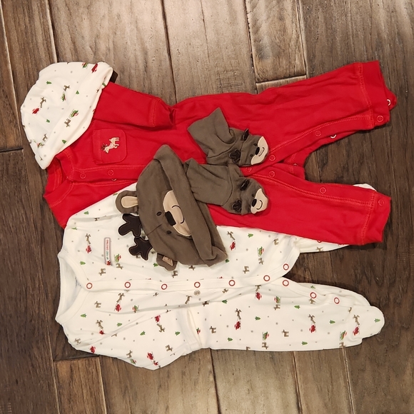 Set of Christmas Onesies - Picture 1 of 5